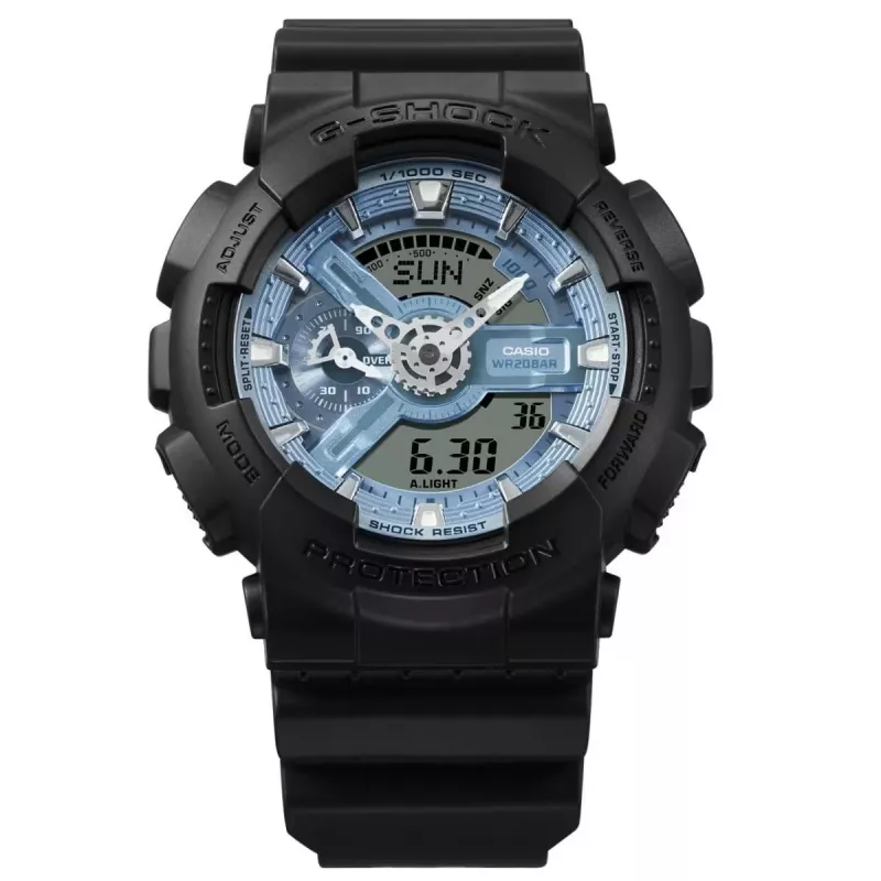 Casio G-Shock GA-110CD-1A2ER 200m musta urheilukello