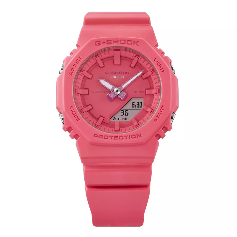 Casio GMA-P2100-4AER G-Shock analogi-digitaalikello pinkki coral