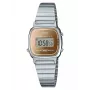 CASIO LA670WES-4AEF naisten digitaalikello - ruusukulta kellotaulu, hopeanvärinen kuori ja ranneke, 24 mm