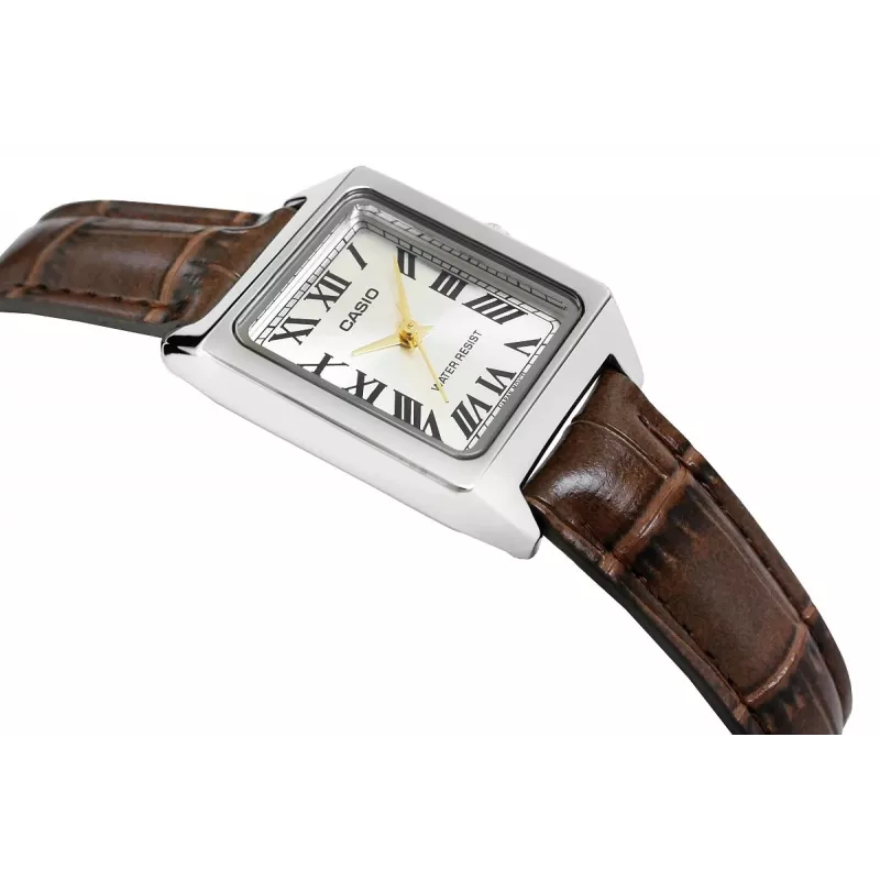 Casio LTP-V007L-9BUDF analoginen kello, hopea/ruskea