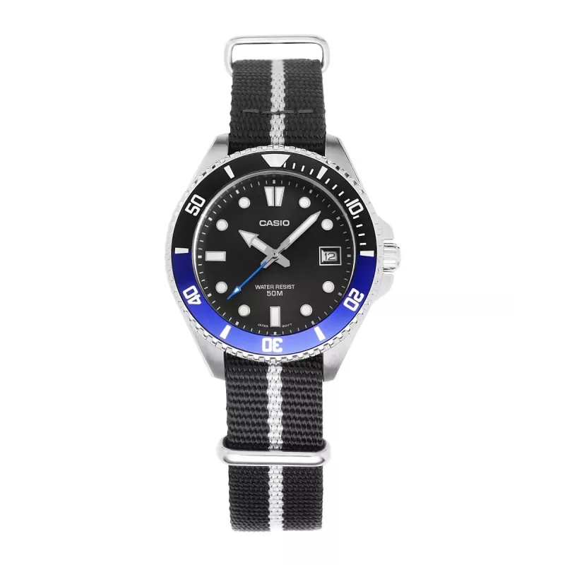 Casio MDV-10C-1A2VEF miesten sukelluskello musta ruostumaton teräs resiini
