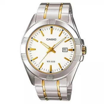 CASIO miesten analoginen kvartsikello MTP-1308SG-7A ruostumaton teräs kaksivärinen 43,5 mm