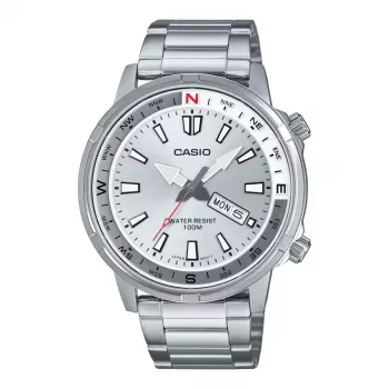 CASIO miesten analoginen kello MTD130D7AVDF 44mm ruostumaton teräs