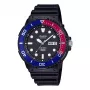 CASIO MRW-230H-1E2 miesten analoginen kvartsikello hartsirannekkeella, 47,9mm kotelo, musta kellotaulu, 100m vedenkestävyys