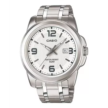 CASIO MTP-1314D-7A miesten analoginen kvartsikello ruostumaton teräs hopeinen kellotaulu 44,9 mm