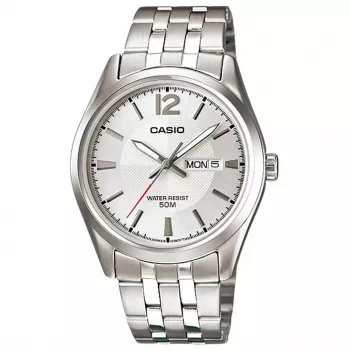 CASIO MTP1335D7AVDF miesten analoginen kvartsikello 44,3 mm ruostumaton teräs
