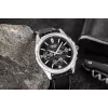 CASIO MTP1375L1AVDF miesten analoginen kvartsikello nahkarannekkeella, musta kellotaulu, 42 mm