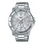 CASIO MTPVD300D-7EUD miesten analoginen kvartsikello 45 mm ruostumaton teräs hopea kellotaulu