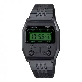 CASIO naisten A1100B-1EF digitaalikello ruostumaton teräs 35 mm