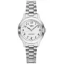 CASIO naisten analoginen kvartsikello LTP-1128A-7B 33 mm hopeinen kellotaulu ruostumaton teräs