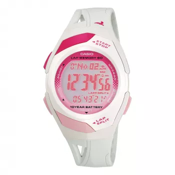 CASIO naisten digitaalikello STR-300-7EG 35,2 mm hopea hartsi
