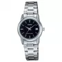 CASIO naisten analoginen kvartsikello LTP-V002D-1A 31 mm ruostumaton teräs