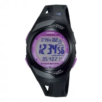 CASIO naisten digitaalikello STR-300-1CEG 35,2 mm musta hartsi