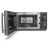 CASO M20 EASY 03309 solo-mikroaaltouuni, 20 L, 700 W, 35 minuutin ajastin, musta/harmaa