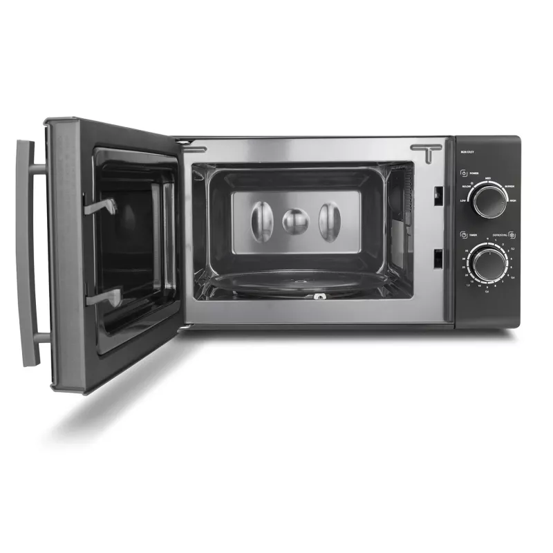 CASO M20 EASY 03309 solo-mikroaaltouuni, 20 L, 700 W, 35 minuutin ajastin, musta/harmaa
