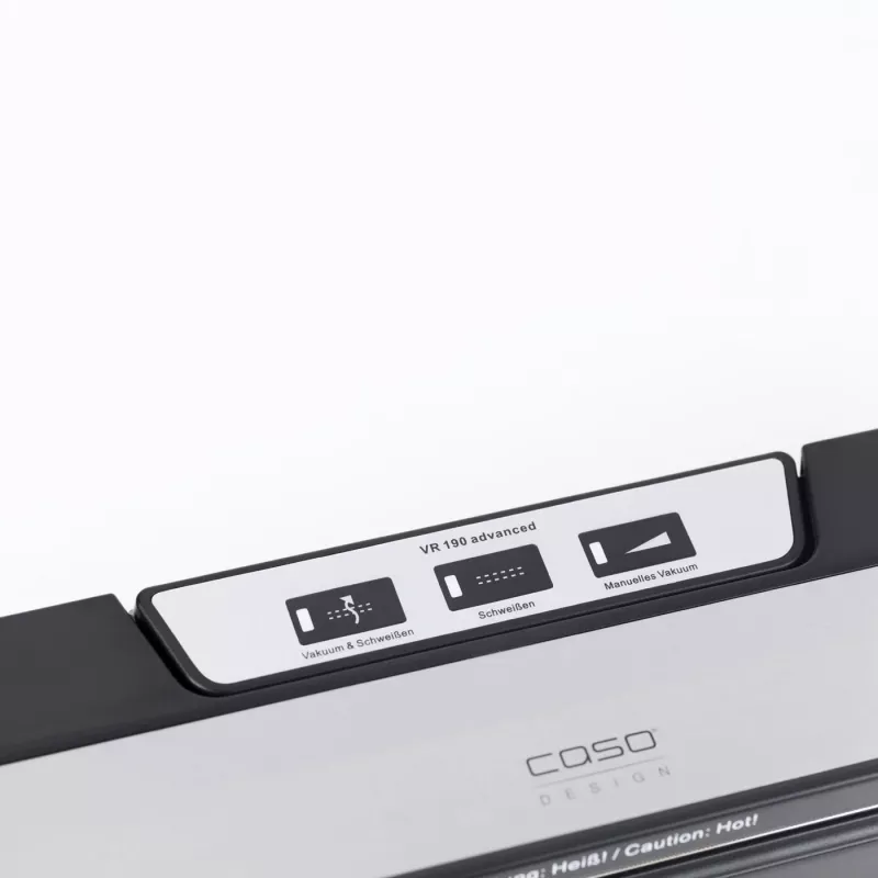 CASO VR 190 Advanced Bar tyhjiöpakkaaja – 100 W, lämpötilansäätö, kaksoissauma, musta