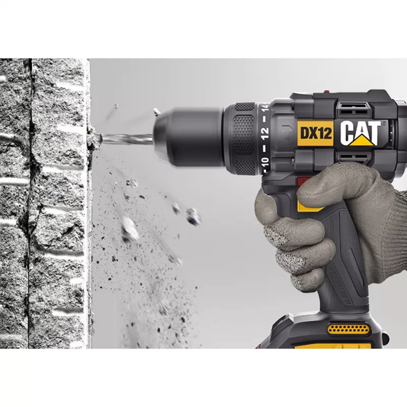 CATERPILLAR DX12 18V harjaton akkuruuvinväännin sarja 2x2,0Ah Li-Ion