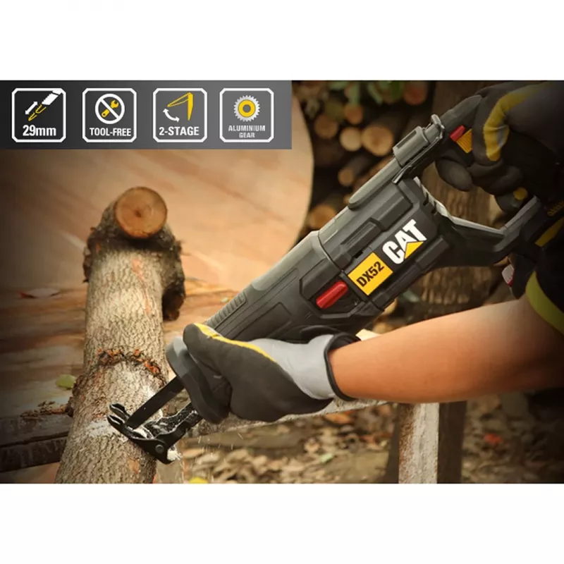 CATERPILLAR DX52B puukkosaha runko 18V akkukäyttöinen