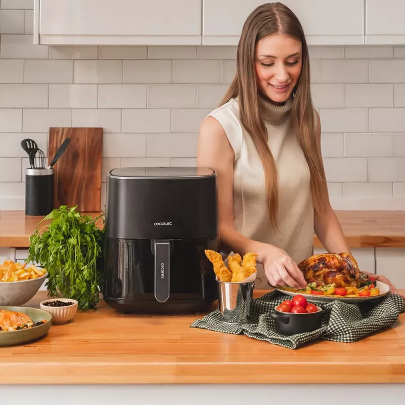 CECOTEC Cecofry Fantastik 5500 kuumailmafriteerauskeitin, 5,5L, 1500W, musta