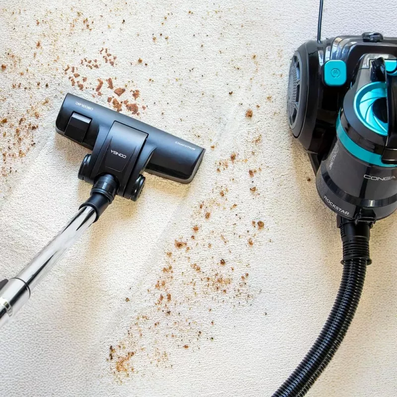 Cecotec Conga Rockstar Cyclonic Plus pussiton pölynimuri 800W 2L musta