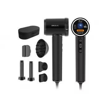Cecotec hiustenkuivaaja DryGlam Waves i-Sensor Pro 1600 W musta diffuusorisuutin