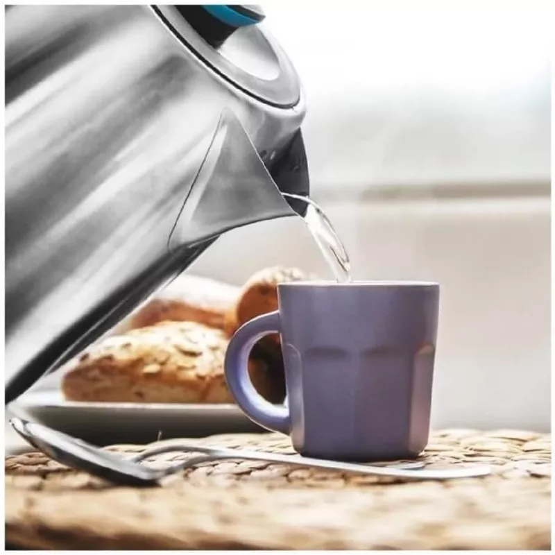 Cecotec ThermoSense 220 Steel -vedenkeitin, sähkö, 1630 W, 1,2 L, ruostumaton teräs, 360° kääntöalusta