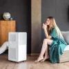 Cecotec ForceClima 7550 Style Connected -siirrettävä ilmastointilaite, 7 000 BTU/h, valkoinen, Wi-Fi, kaukosäädin