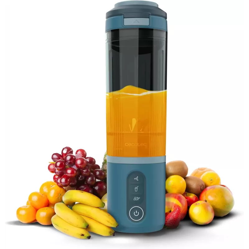Cecotec Power Titanium Shake2Go kannettava tehosekoitin, 180 W, BPA-vapaa astia, 0,6 L, Lagoon
