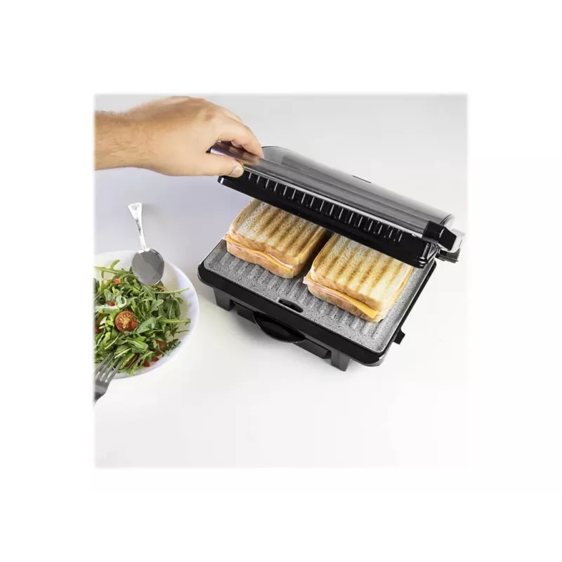 Cecotec Rock'nGrill 1000 -sähkögrilli 1000 W musta/ruostumaton teräs