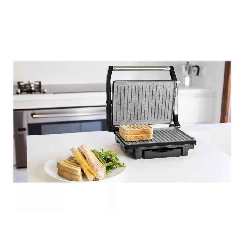 Cecotec Rock'nGrill 1000 -sähkögrilli 1000 W musta/ruostumaton teräs