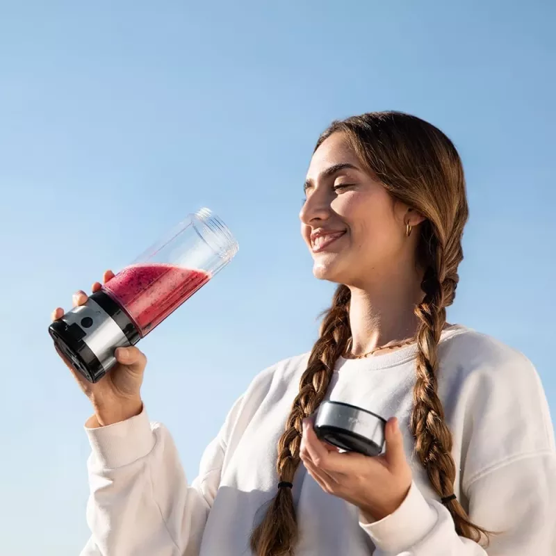 Cecotec Smoothie Blender WanderlustMix USB kannettava 126 W 0,4 L jäänmurskaus inox