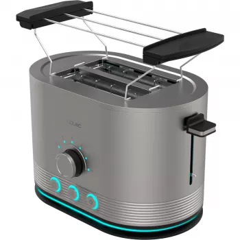 CECOTEC Shine&Toast Double -leivänpaahdin (ruostumaton teräs, 850 W, 2 viipaletta)