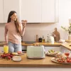 Cecotec Toast&Taste 800 Vintage -leivänpaahdin, 850 W, 2 paikkaa, ruostumaton teräs, vaaleanvihreä