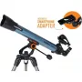 Celestron Inspire 70AZ refraktori-teleskooppi 35-kertainen suurennus musta, sininen