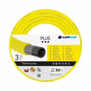Cellfast PLUS puutarhaletku 3/4 inch 25 m - joustava PVC, vahvistettu, UV- ja levänkestävä
