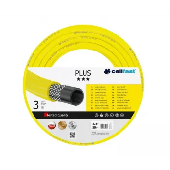 Cellfast PLUS puutarhaletku 3/4 inch 25 m - joustava PVC, vahvistettu, UV- ja levänkestävä