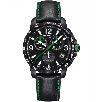 CERTINA DS Action Diver Automatic 42 mm musta kellotaulu ruusukulta PVD teräs ja nahka kello C034453360570