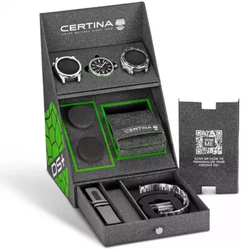 CERTINA DS Action Diver Automatic 43 mm musta kellotaulu NATO-ranneke C041407190510