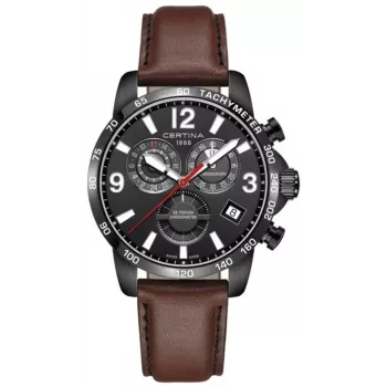 CERTINA DS Action Diver Automatic miesten kello 42mm ruusukulta PVD ruskea nahkaranneke C034654360570