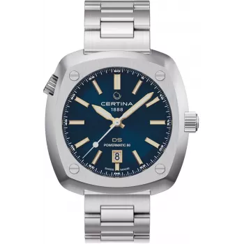 CERTINA DS Action Diver Automatic miesten kello 43 mm sininen kellotaulu ruostumaton teräs Milanese-ranneke C041407190410