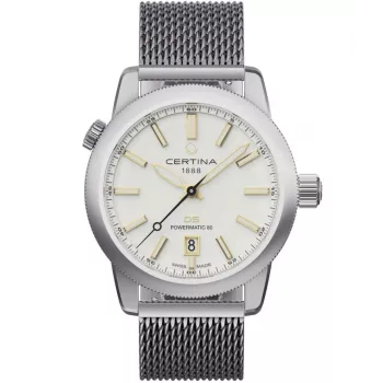 CERTINA DS Action Diver miesten automaattikello 43mm hopeinen kellotaulu harmaa NATO-ranneke C041407190310
