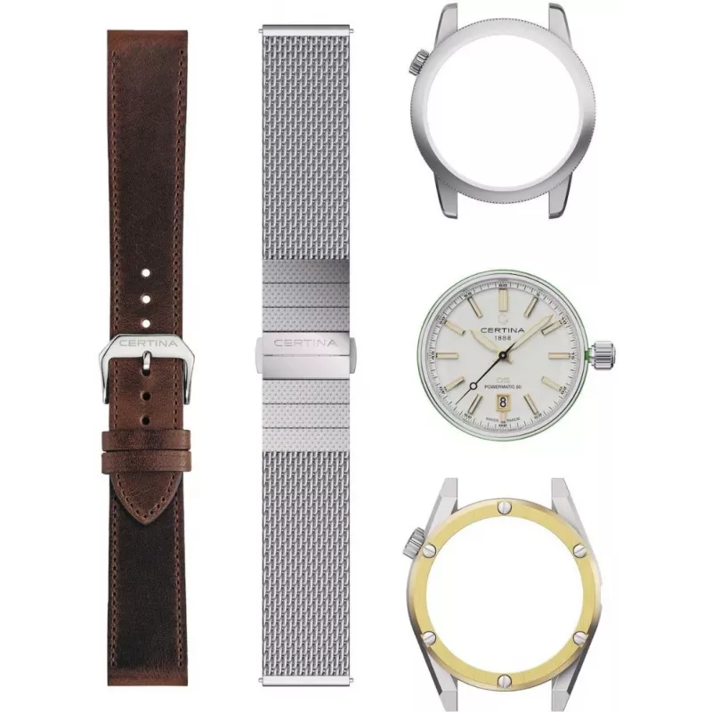 CERTINA DS Action Diver miesten automaattinen kello 43mm hopeinen kellotaulu harmaa NATO-ranneke C041407190310