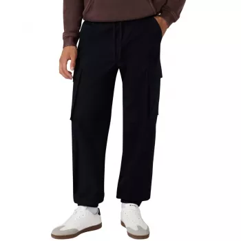 Champion miesten kudotut cargo-housut musta 221867 KK001 koko M