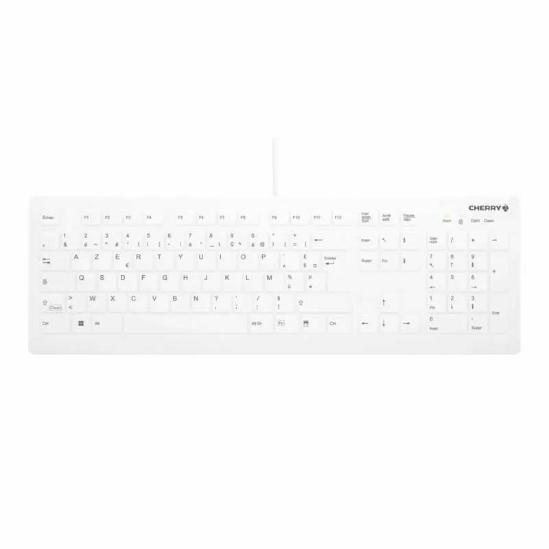 Cherry Contour Active Key QuickClean AK-C8112 lääketieteellinen USB-näppäimistö - valkoinen