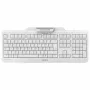 CHERRY Smart Board 1150 KB RSFlat johdollinen mekaaninen näppäimistö MSR:llä, USB, täysikoko, valkoinen (QWERTZ)
