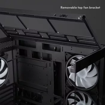 Chieftec Vista Max GX-30B-OP Mid Tower ATX -kotelo 4x ARGB-tuulettimella ja temperlasilla, musta