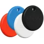 Chipolo POP – Bluetooth-paikannin vaihdettavalla paristolla iOS & Android -laitteille, 4 kpl:n pakkaus - musta, valkoinen, punainen, sininen