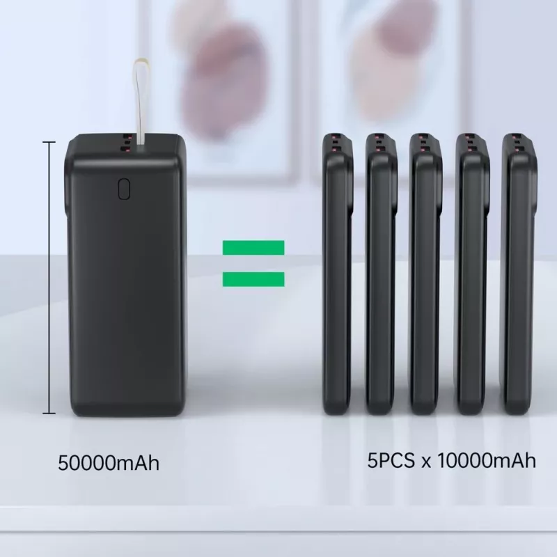 CHOETECH B732 varavirtalähde 50000 mAh 22.5W PD & QC - musta