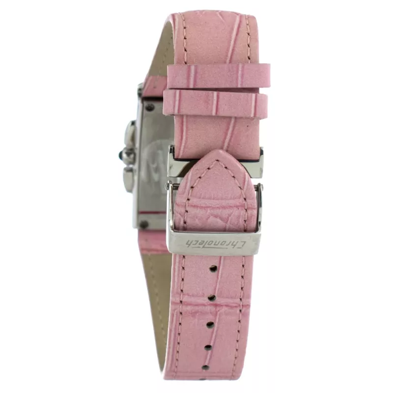 CHRONOTECH CT7018B-02S naisten analoginen kvartsikello 30mm valkoinen nahkaranneke