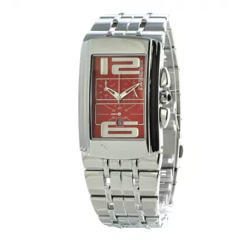 CHRONOTECH CT7018B-05M unisex-kello analoginen 28mm ruostumaton teräs hopea